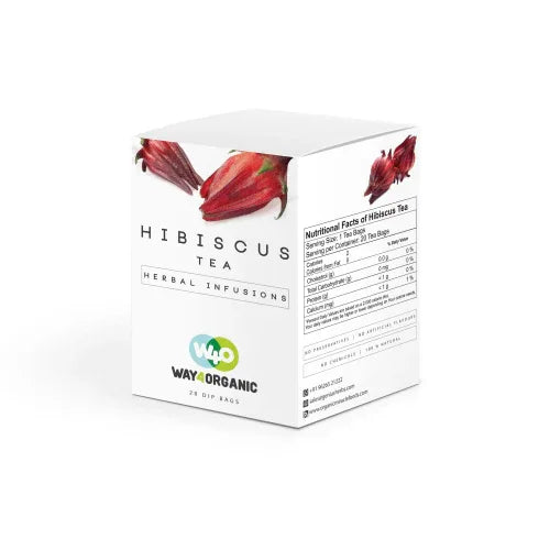 WAY 4 Oraganic Hibiscus Tea - 20 Dip Bags - Orgoshops