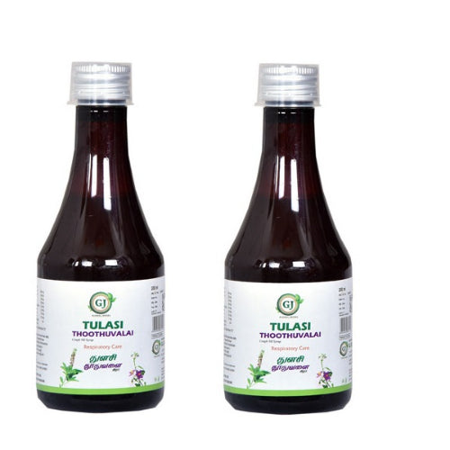 GJ Tulasi Thoothuvalai Syrup - 200ml ( Pack of 2 )