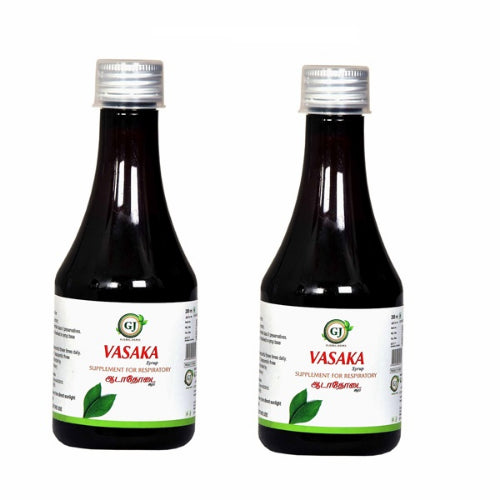 GJ Vasaka Syrup - 200ML(Pack of 2)