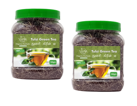 Veena Products Thulasi Green Tea - 100 g ( Pack of 2 )