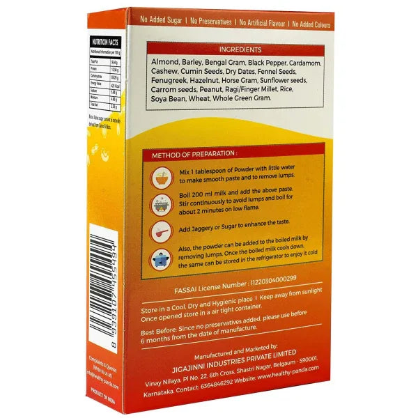 Healthy Panda : Multigrain Dry Fruit Malt - Orgoshops
