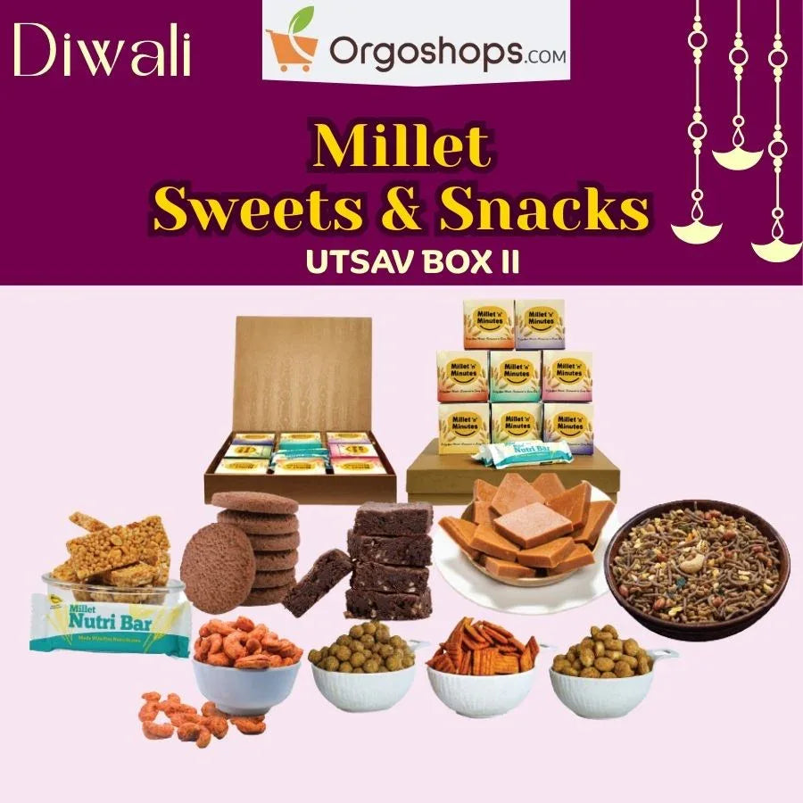 Millet & Nut Sweet and Snack Utsav Box 2 (580g) - Orgoshops