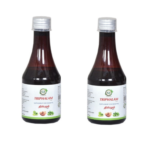 GJ Triphalam Syrup - 200ml, ( Pack of 2 )