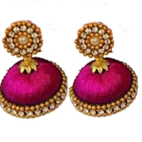 Red Silk Thread Necklace Set - Orgoshops