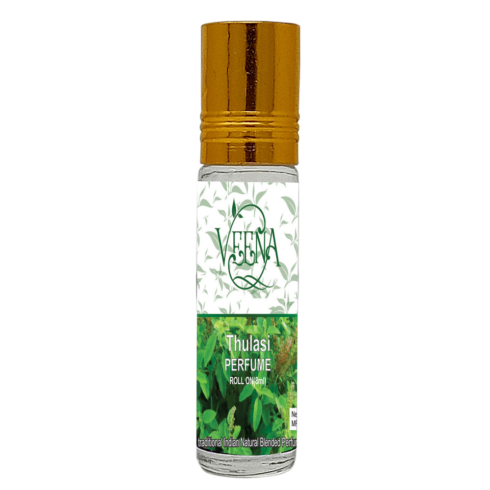 Veena  Thulasi Perfume Roll on - 10ml ( Pack of 2)