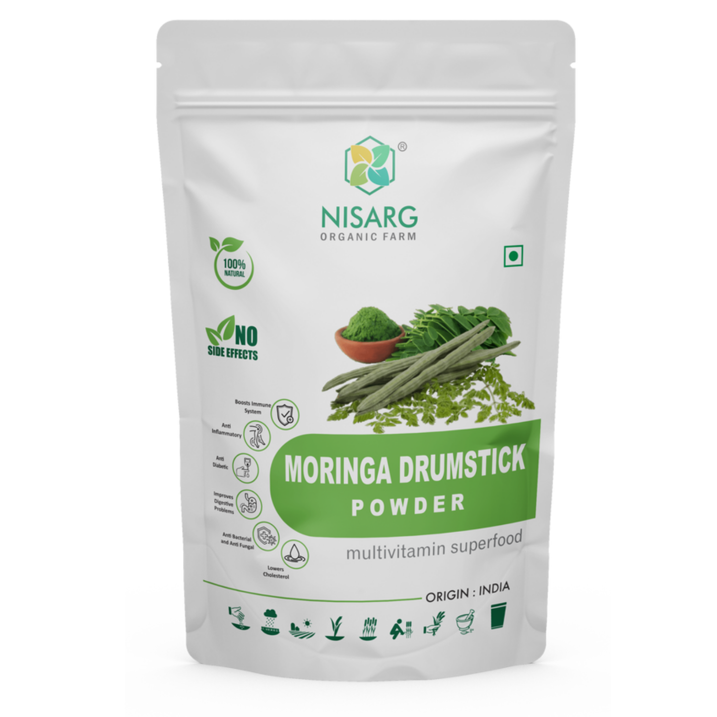 Nisarg Organic Moringa Drumstick Powder