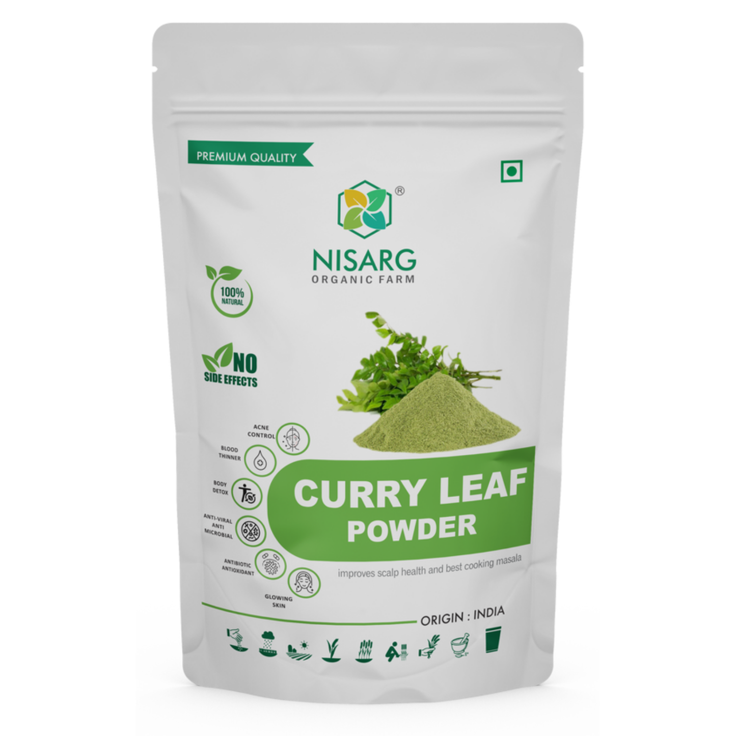 Nisarg Organic Farm Curry Leaf Powder