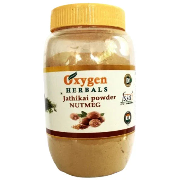 Oxygen Herbals Nutmeg Powder With Jaiphal and Jathikai ( 250 g ) - Orgoshops