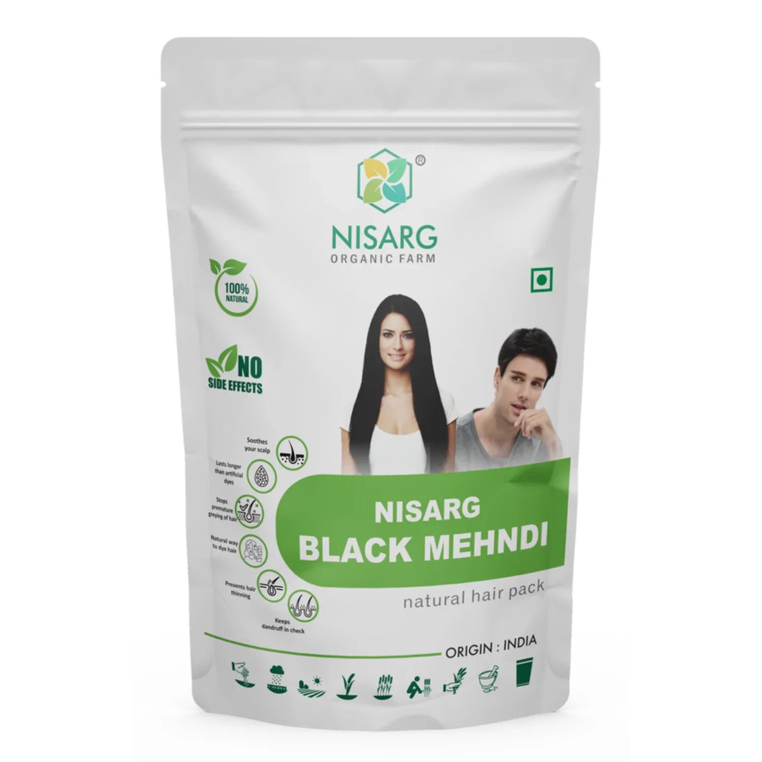 Nisarg Organic Farm Nisarg Black Mehndi - Orgoshops