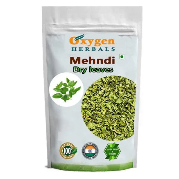 Oxygen Herbals Mehandi / Henna Dry Leaves - 130 g - Orgoshops