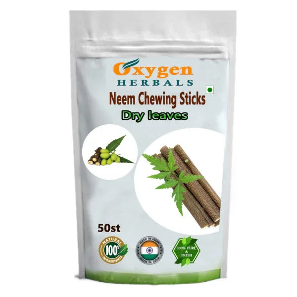 Oxygen Herbals Neem Chewing Sticks - 50 sticks - Orgoshops