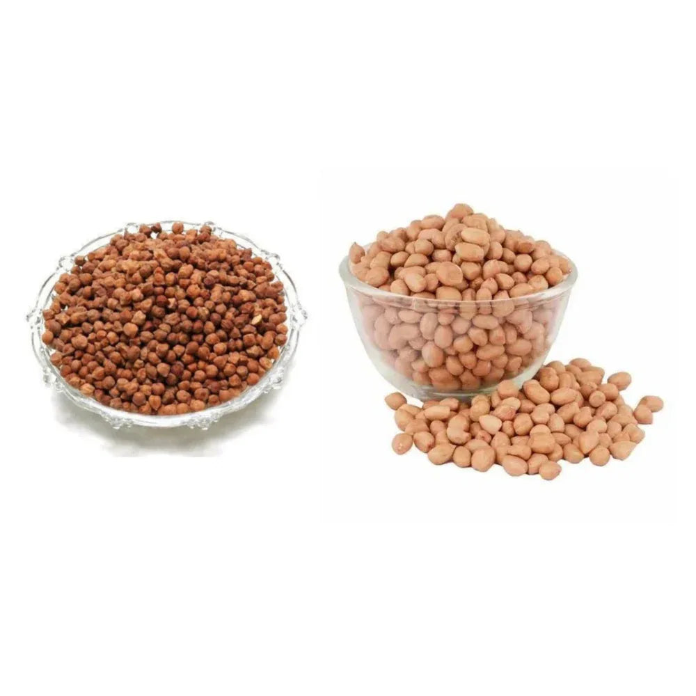 Sangat Chick Peas Brown With Peanuts Each - 1 kg (Pack of 2) - Orgoshops