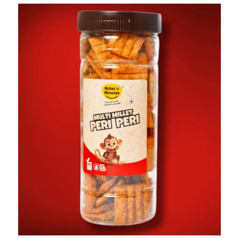 Millet 'n' Minutes Multi - Millet Peri Peri - 80 g (Pack of 2) - Orgoshops