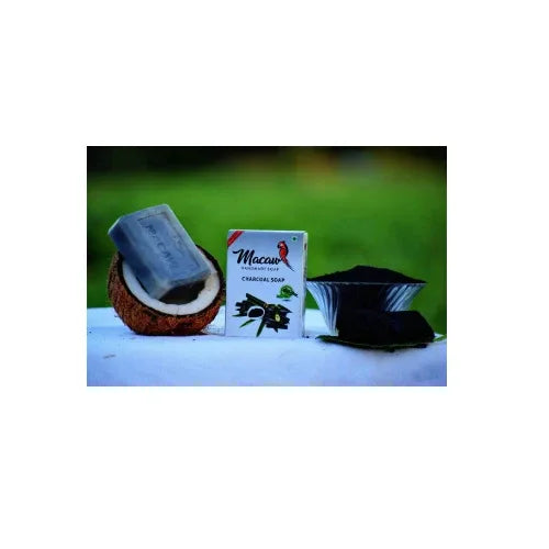Macaw Herbal Charcoal Soap - 100g (Pack of 2) - Orgoshops