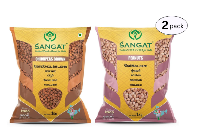 SANGAT : Chick Peas Brown With Peanuts Each-1Kg Pack