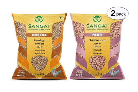 SANGAT : Horse Gram With Peanuts Each - 1 kg (Pack)