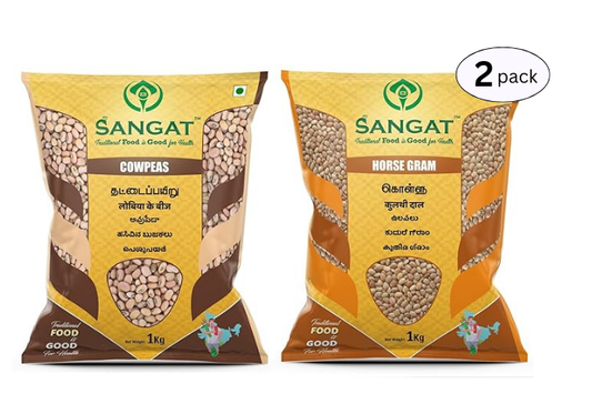 SANGAT : Cow Peas With Horse Gram Each - 1 kg (Pack)