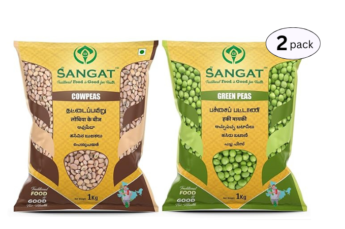 SANGAT : Cow Peas With Green Peas Each - 1 kg (Pack)