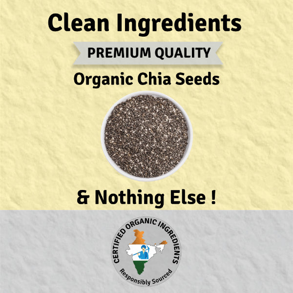 Jus Amazin Organic Chia Seeds (100g) | Single Ingredients – 100% Organic Chia seeds