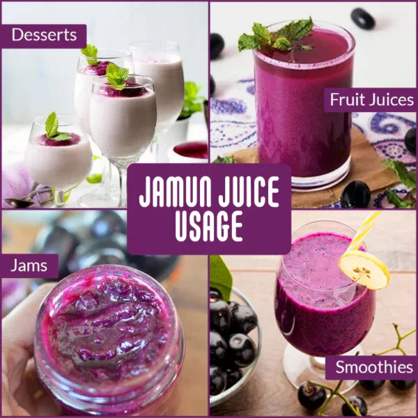 Nattfru : Jamun Fruit Juice | Diabetes Care & Control Blood Sugar - Only 100% Fruit - Orgoshops