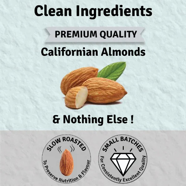 Jus Amazin Creamy Almond Butter - Unsweetened (125g) | 25% Protein | Nutrition - Orgoshops