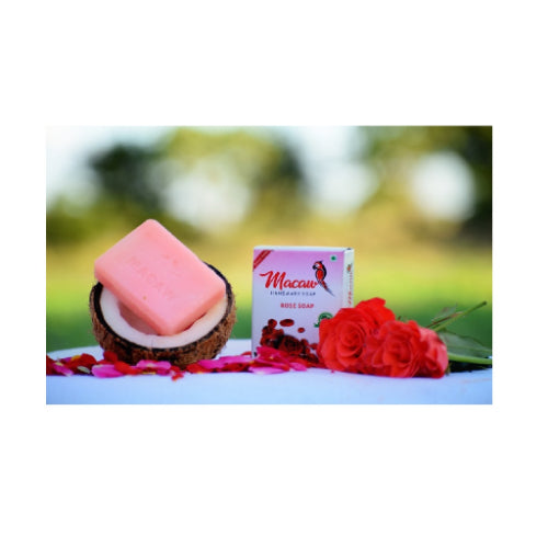 Macaw Herbal Rose Soap - 100gms