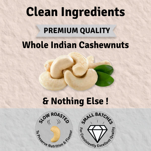 Jus Amazin Creamy Cashew Butter – Unsweetened (200g) | 100% Cashewnuts