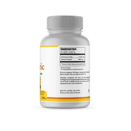 Genius Herbs Tumeric Tablets - 100 Tablets (1000mg) - Orgoshops