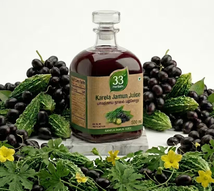 33 Herbals Karela Jamun Juice - 500 ml