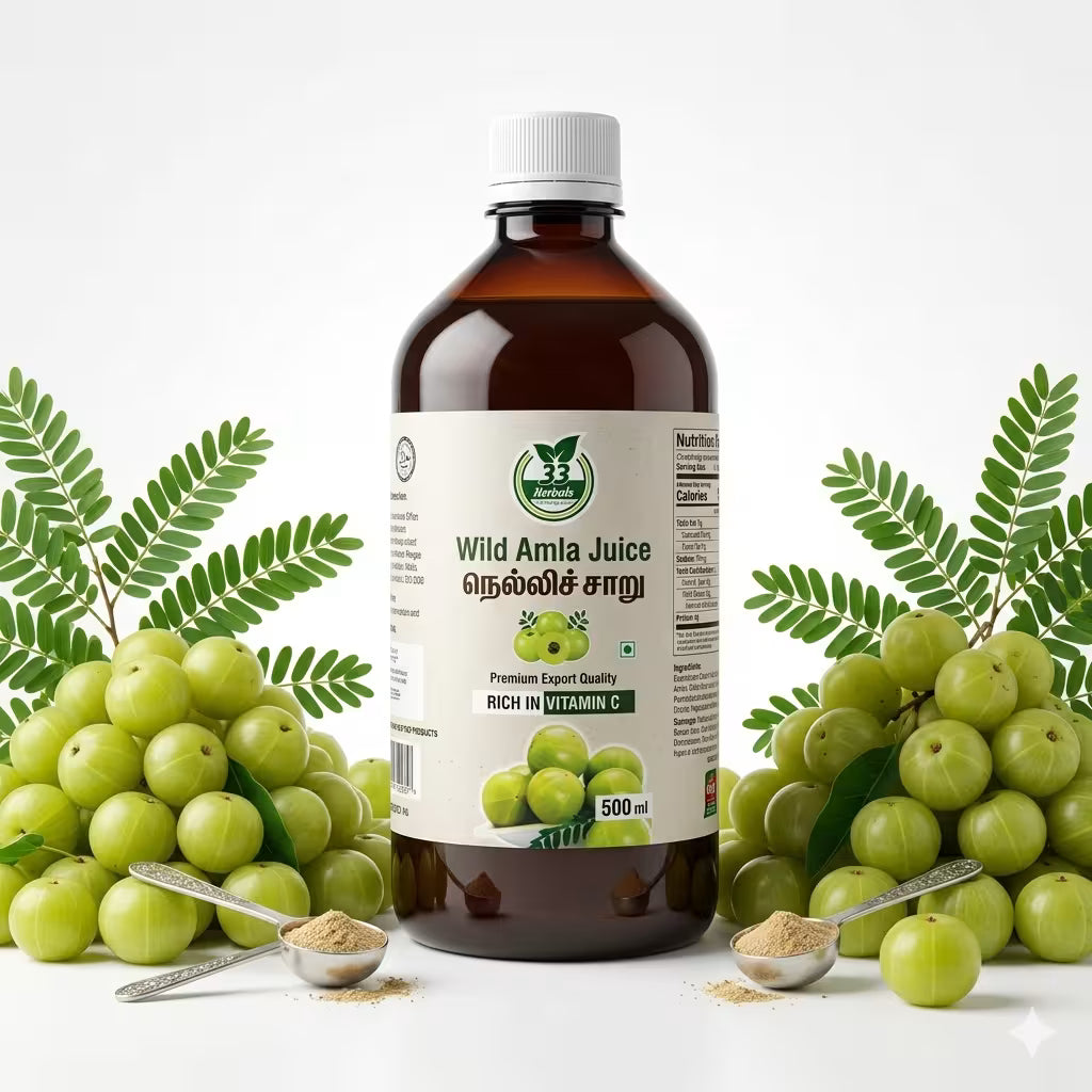 33 Herbals Wild Amla Juice( Nelli Charu) - 500 ml