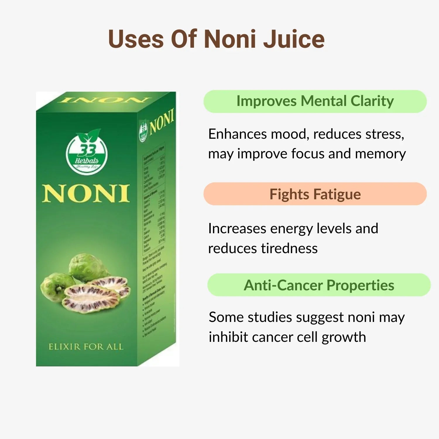 33 Herbals Noni Juice - 500 ml - Orgoshops