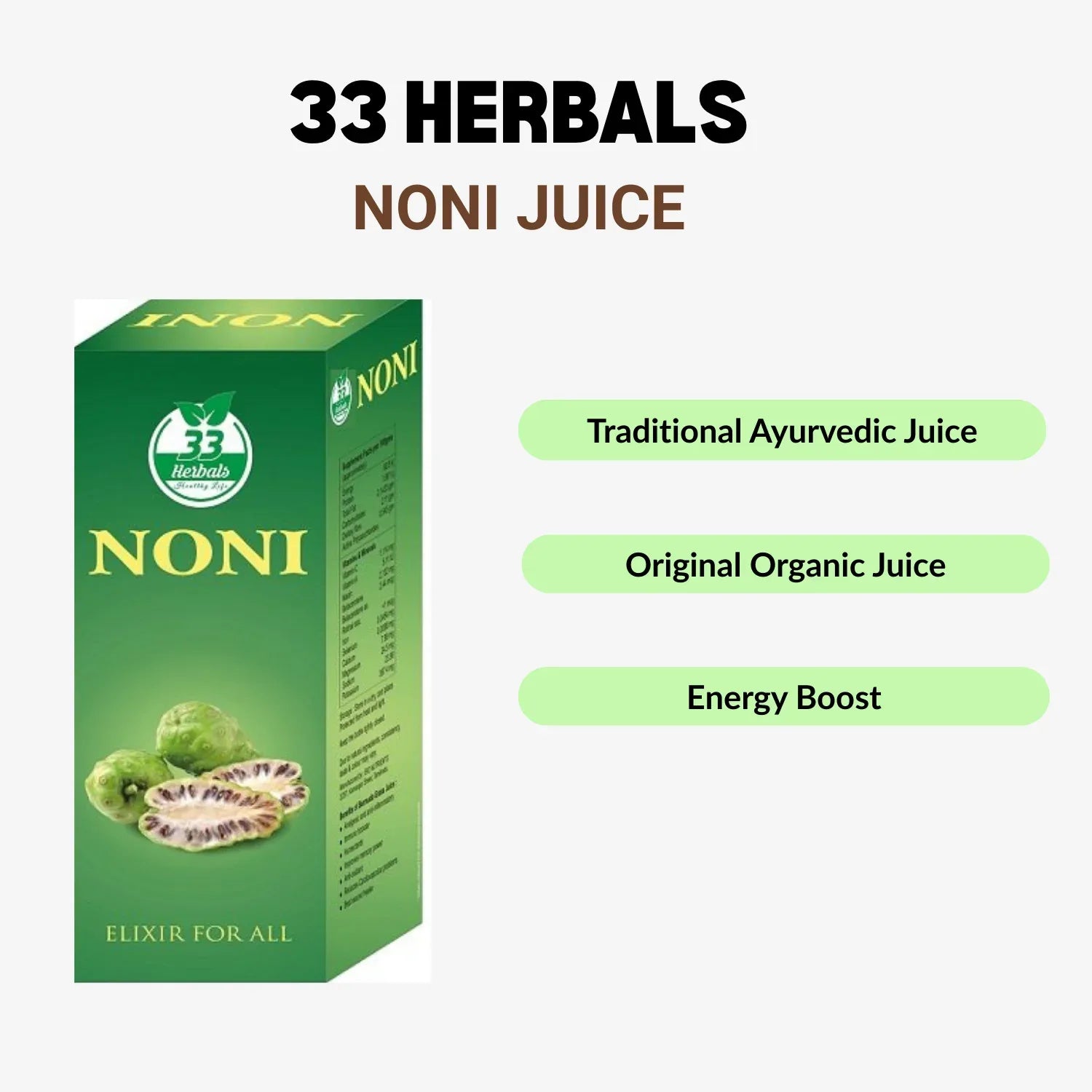 33 Herbals Noni Juice - 500 ml - Orgoshops
