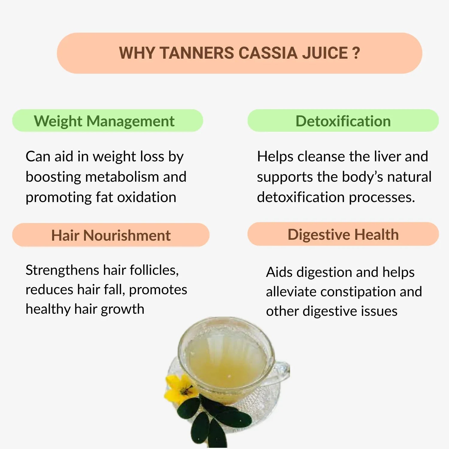 33 Herbals Tanners Cassia Juice (Aavaram Poo ) - 500 ml - Orgoshops