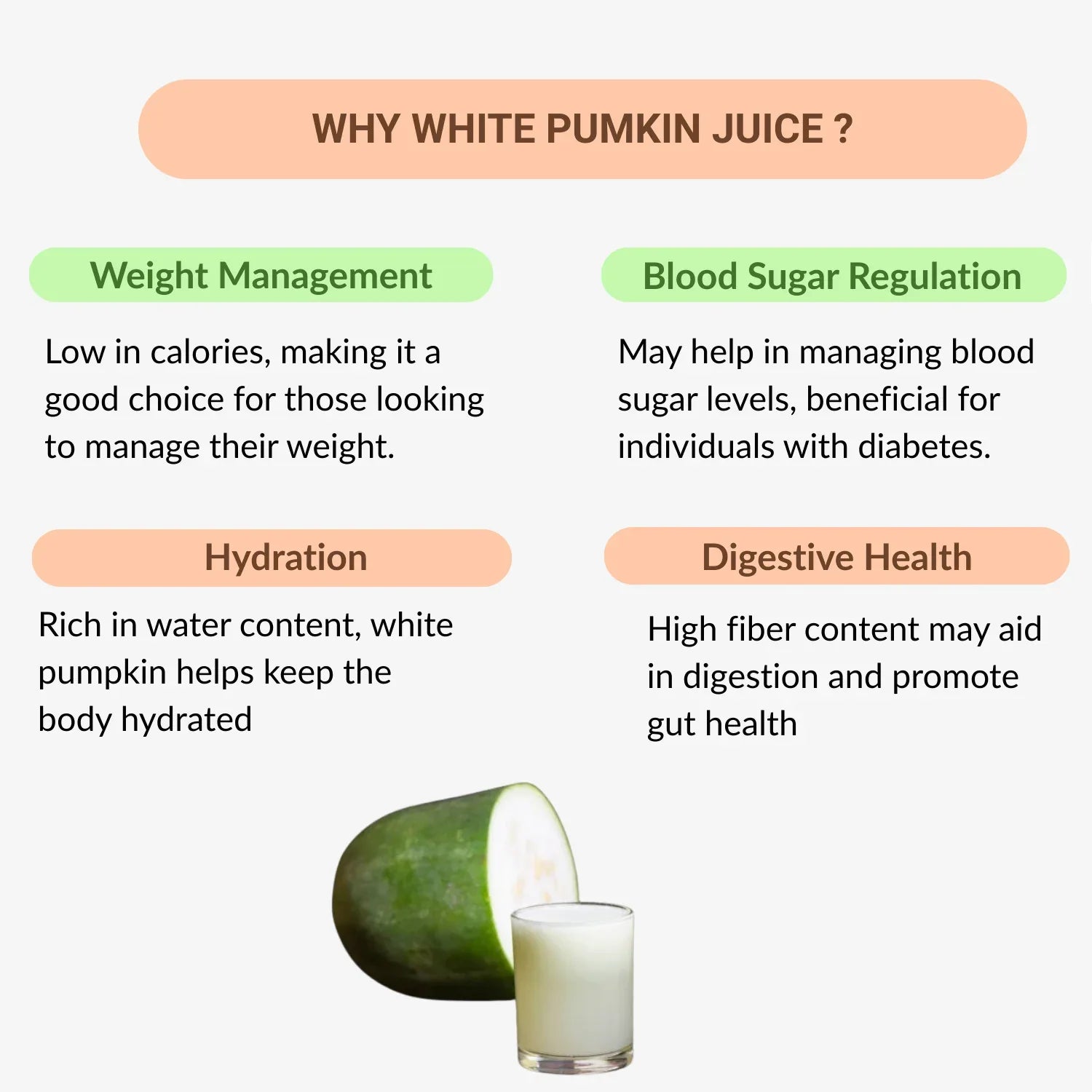 33 Herbals White Pumkin Juice( Ven Poosani) - 500 ml - Orgoshops