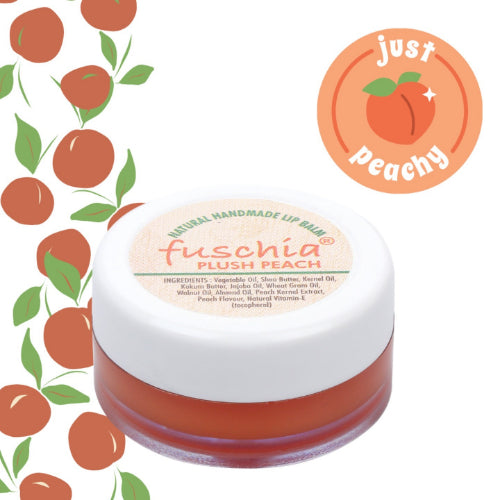 Fuschia Peach Plush Lip Balm