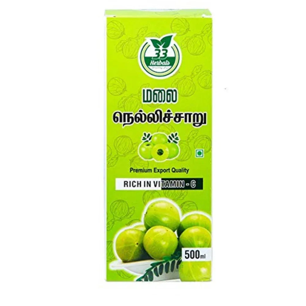 33 Herbals Wild Amla Juice( Nelli Charu) - 500 ml - Orgoshops