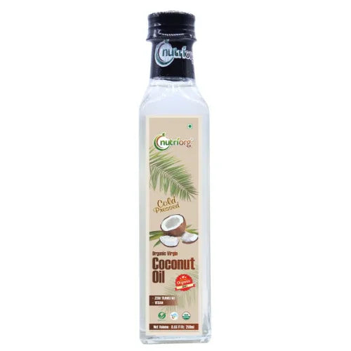 Nutriorgo Certified Organic Virgin Coconut Oil - 250 ml - Orgoshops