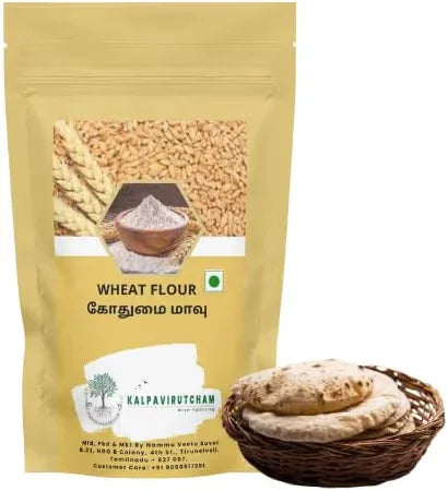 Kalpavirutcham Wheat Flour (Gothumai Maavu) | Freshly Milled Chakki Atta - 250 G - Orgoshops