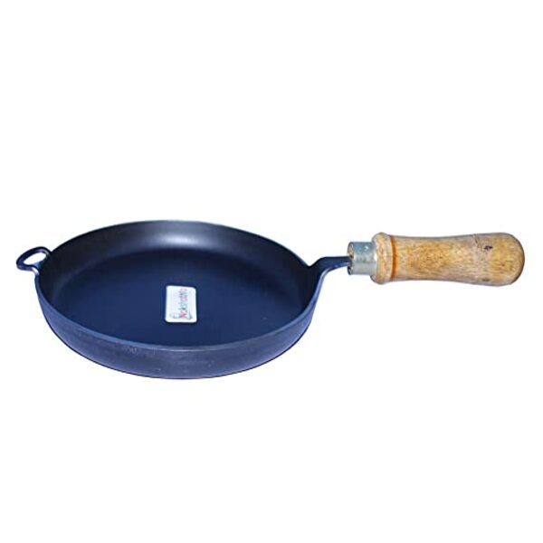 MYNAKSHA Iron Mini Pan for Fish Fry (Medium)