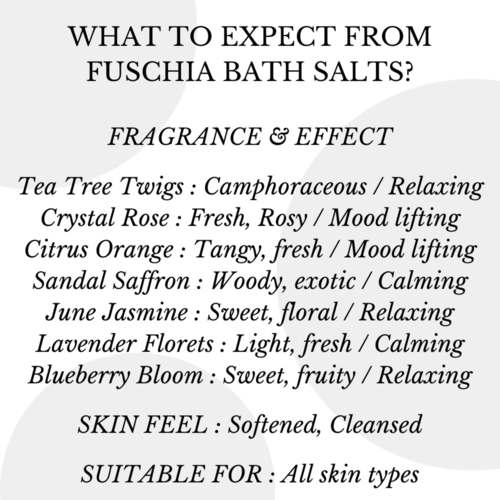 Fuschia - Crystal Rose Bath salt - 50 gms