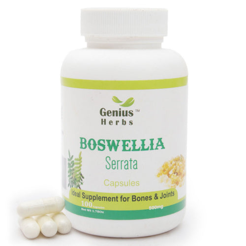 ஜீனியஸ் மூலிகைகள் Boswellia serrata 100 காப்ஸ்யூல்கள் - 500 மி.கி