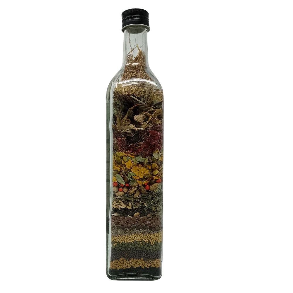 Veena Ayurvedic 50 Herbs Hair Oil Mix Oil Not Include - 500ml - Orgoshops