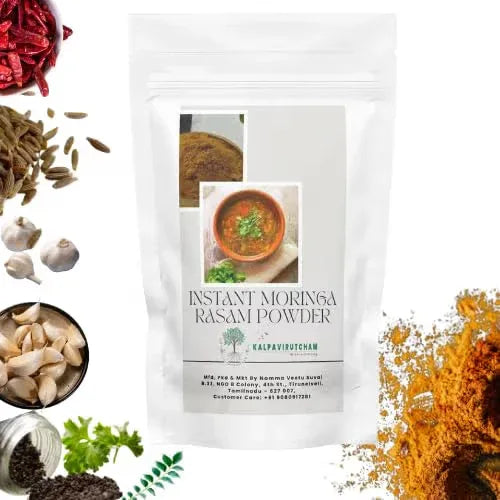 Kalpavirutcham Instant Moringa Rasam Powder | Traditional South Indian Recipe - 100g - Orgoshops