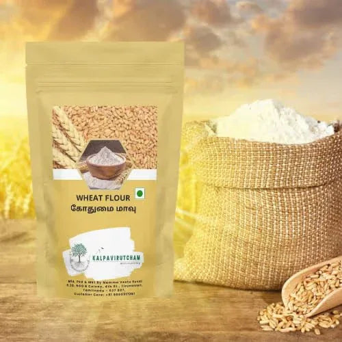 Kalpavirutcham Wheat Flour (Gothumai Maavu) | Freshly Milled Chakki Atta - 250 G - Orgoshops