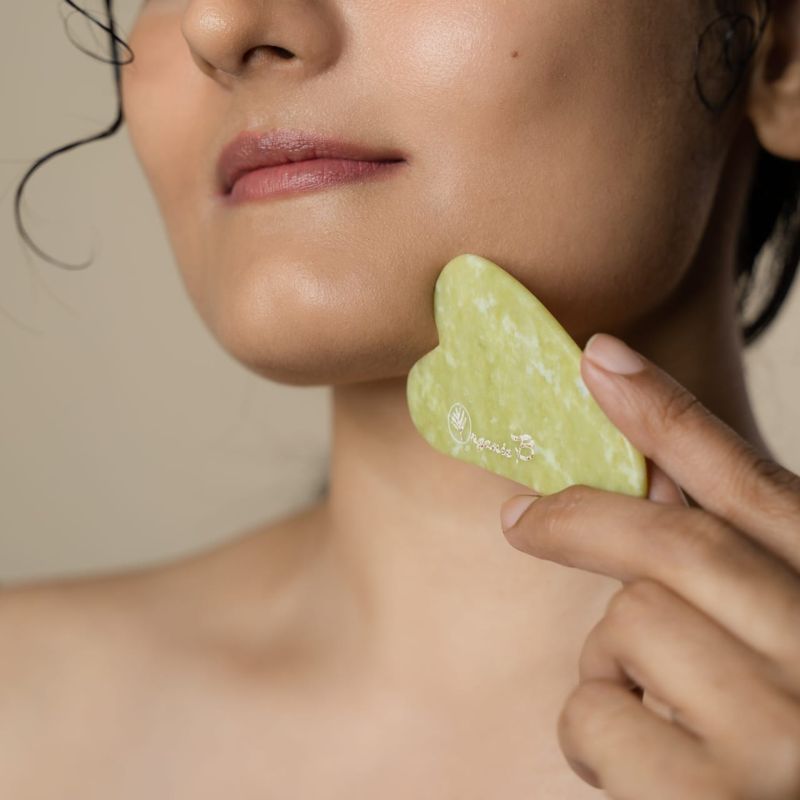 Organic B Gua Sha (Green Quartz)-300gm