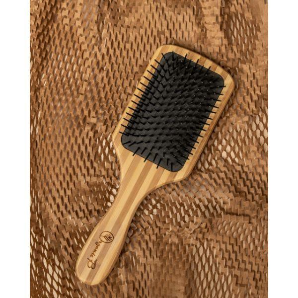 Organic B Bamboo Hair brush (Nylon Bristle)-300gm - Orgoshops