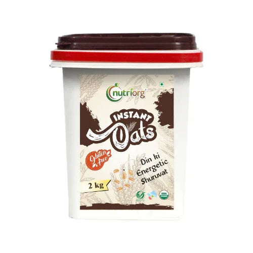 Nutriorgo Certified Organic Instant Oats - 2.5kg - Orgoshops