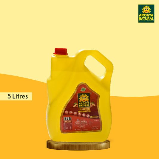 Arogya Natural Cold Pressed Ground Nut Oil - 5 Litre