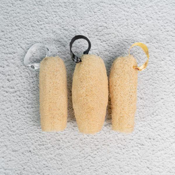 Natural Loofah (Shaped) 3Pcs-300gm - Orgoshops