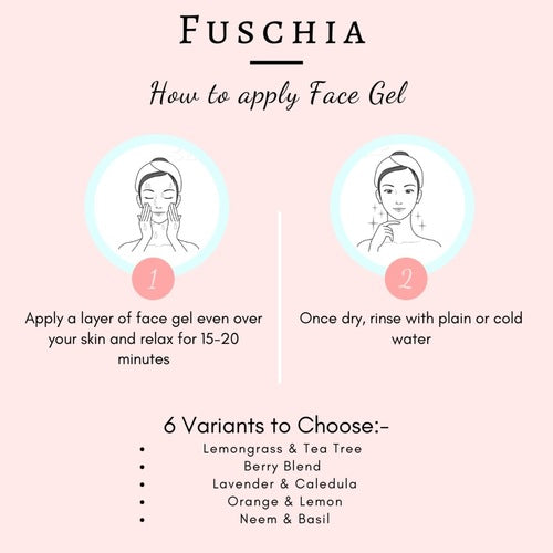 Fuschia Anti Acne Face Gel - Neem & Basil-10g (PACK OF 3)